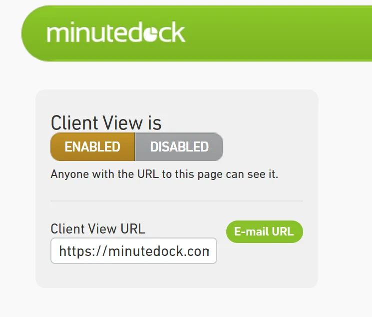 Client view